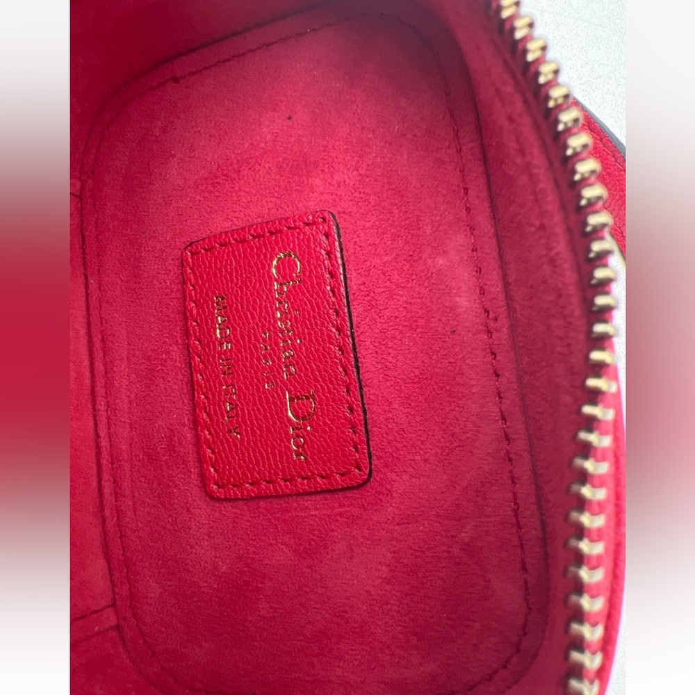Christian Dior Saddle Shoulder Strap PouchGoatskin Mini Raspberry Pink - Picture 4 of 7